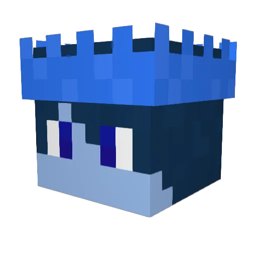 WinterStars Minecraft avatar head, 3D render