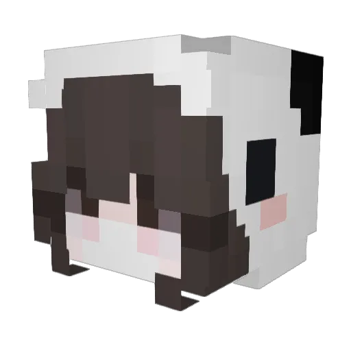 Winter_2012 Minecraft avatar head, 3D render