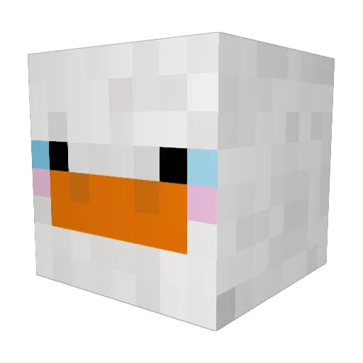 Winter_CZ Minecraft avatar head, 3D render