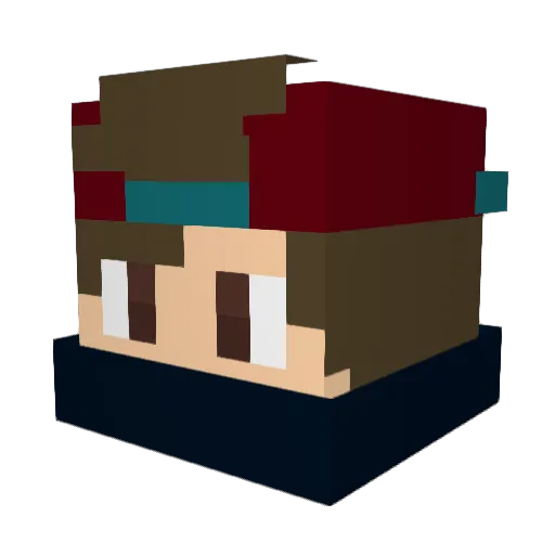 Winter_sun Minecraft avatar head, 3D render