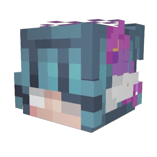 Winteraesthxtic Minecraft avatar head, 3D render