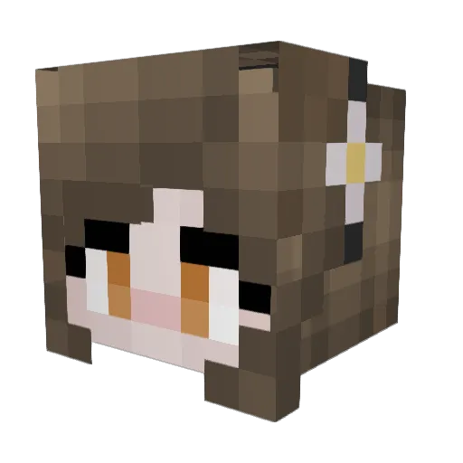 Winterberry16 Minecraft avatar head, 3D render