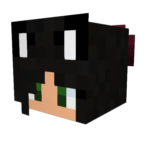 Winterese Minecraft avatar head, 3D render