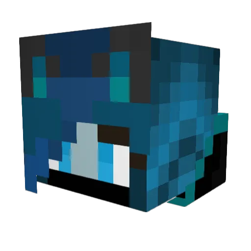Winterfang8 Minecraft avatar head, 3D render