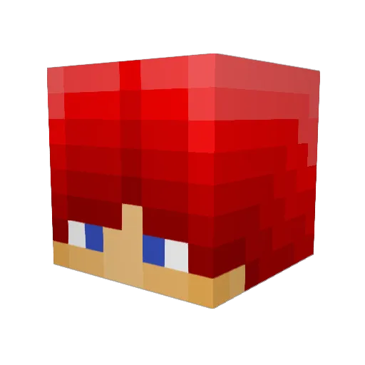 WinterrrOG Minecraft avatar head, 3D render