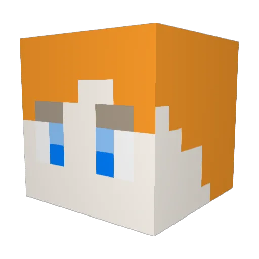 Wintersblade3 Minecraft avatar head, 3D render