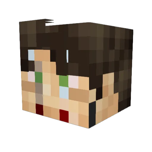 Winterspell01 Minecraft avatar head, 3D render