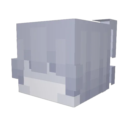 Winterstella Minecraft avatar head, 3D render