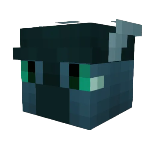 Winterstines Minecraft avatar head, 3D render