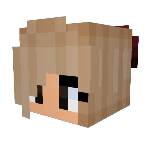 Winther456 Minecraft avatar head, 3D render