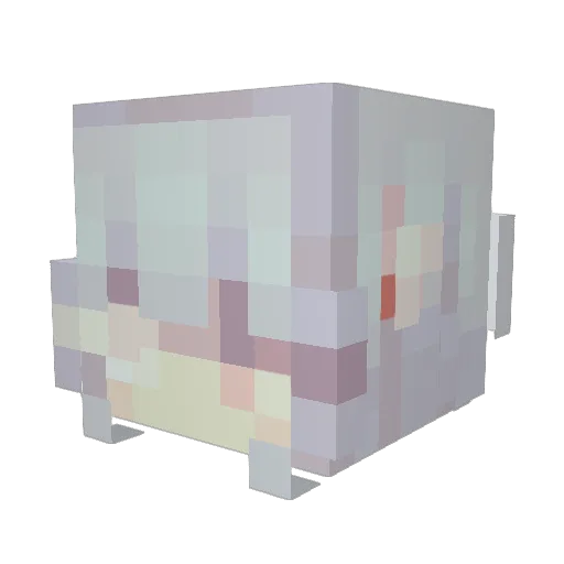 WintiMinti Minecraft avatar head, 3D render