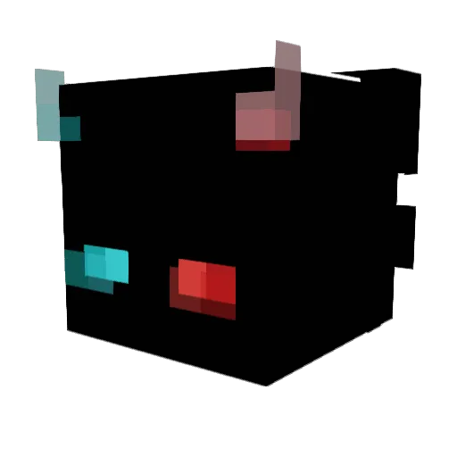 Wipies Minecraft avatar head, 3D render