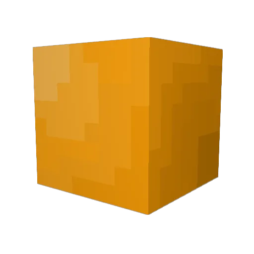 Wippee Minecraft avatar head, 3D render