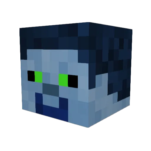 Wips_ Minecraft avatar head, 3D render