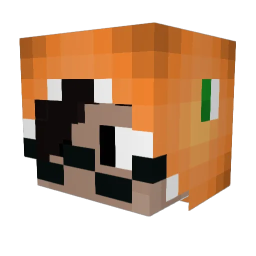 Wira1412 Minecraft avatar head, 3D render