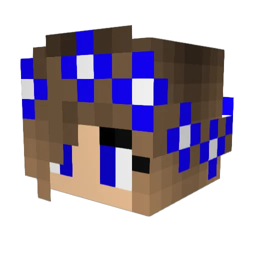Wiraqutra Minecraft avatar head, 3D render