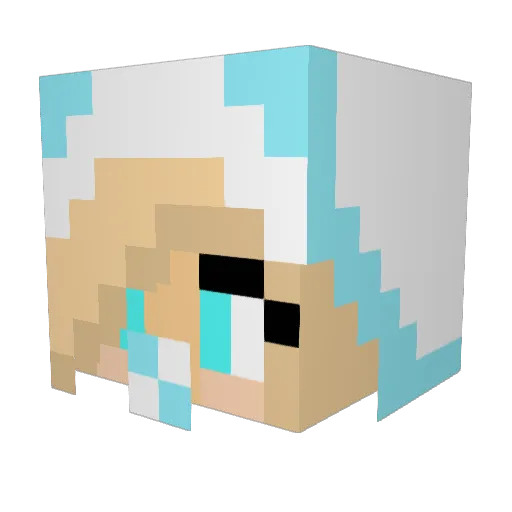 Wirbelwind7 Minecraft avatar head, 3D render