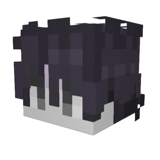 WirdCaffeine Minecraft avatar head, 3D render