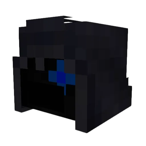 Wiredo_ Minecraft avatar head, 3D render