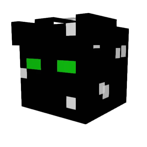 WirelessNoose Minecraft avatar head, 3D render