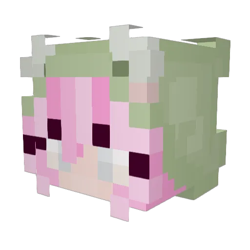 Wiresori Minecraft avatar head, 3D render