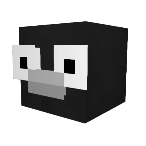 Wirkung Minecraft avatar head, 3D render