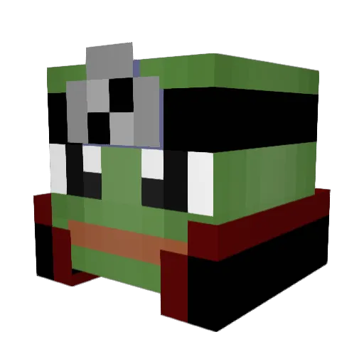 Wiro420 Minecraft avatar head, 3D render