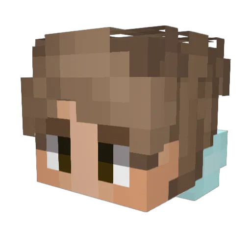 Wirox_10 Minecraft avatar head, 3D render