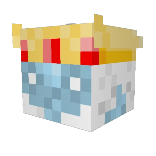 Wirram Minecraft avatar head, 3D render