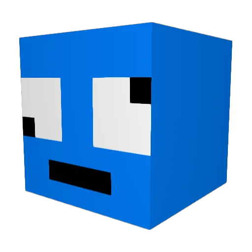 Wirro Minecraft avatar head, 3D render