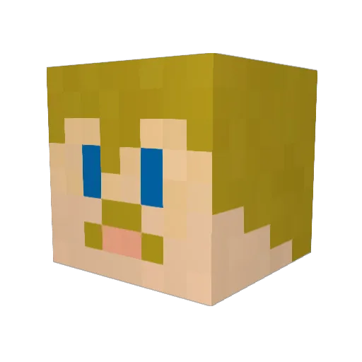 Wirstead Minecraft avatar head, 3D render