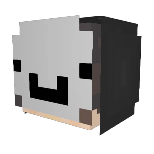 Wirtron Minecraft avatar head, 3D render