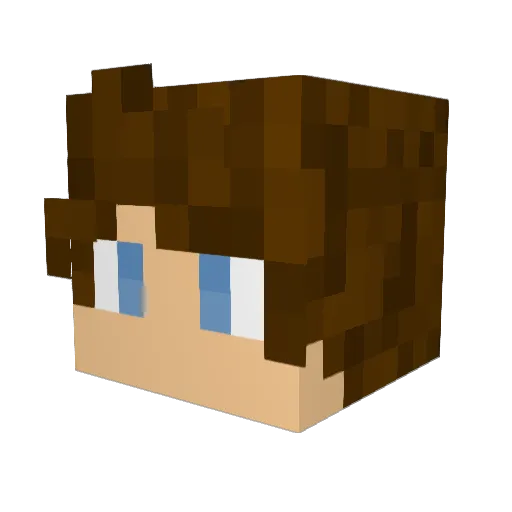 Wischmob15 Minecraft avatar head, 3D render