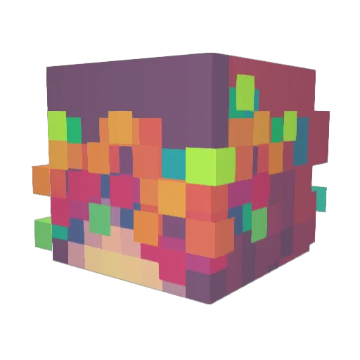 WiseGem Minecraft avatar head, 3D render