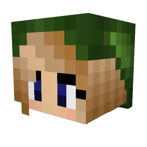 WiseGoatMan Minecraft avatar head, 3D render