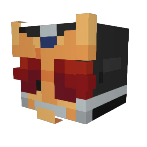 WiseGuy99 Minecraft avatar head, 3D render