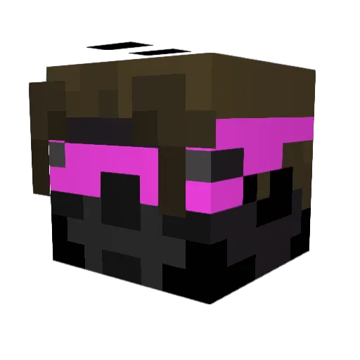 WiseJM Minecraft avatar head, 3D render