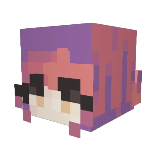 WiseMarmalade Minecraft avatar head, 3D render