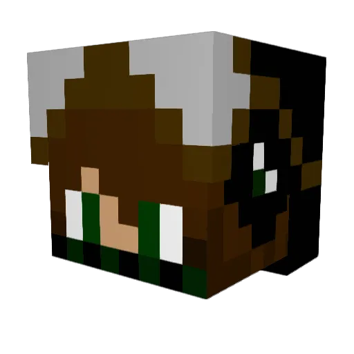 WiseRanger Minecraft avatar head, 3D render