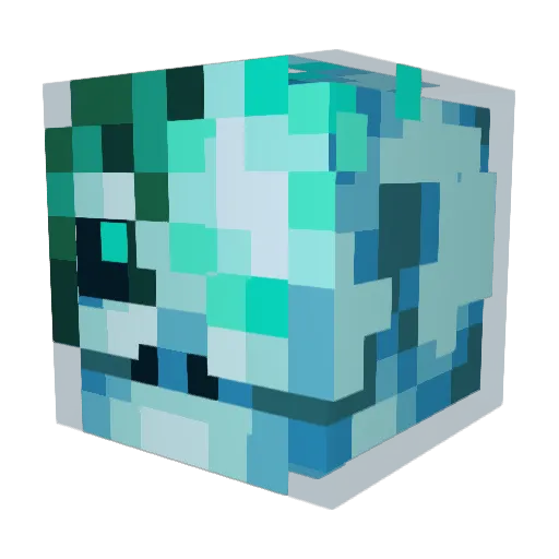 Wiseman673 Minecraft avatar head, 3D render