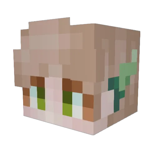 WishFlowerPD Minecraft avatar head, 3D render