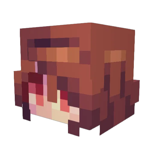 WishKit Minecraft avatar head, 3D render