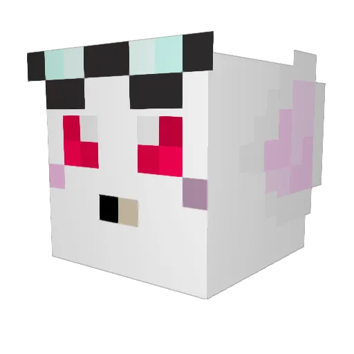 Wishtap Minecraft avatar head, 3D render