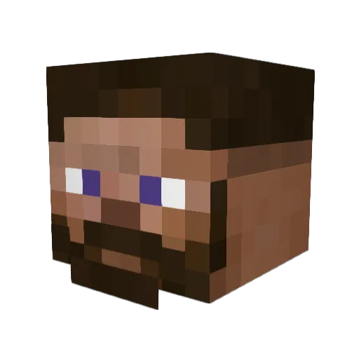 Wiskes Minecraft avatar head, 3D render