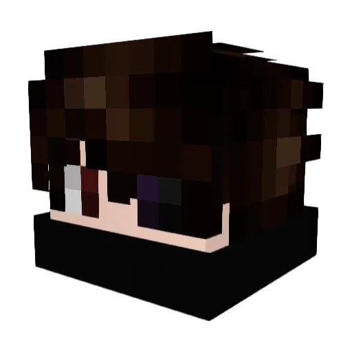 Wiskull Minecraft avatar head, 3D render