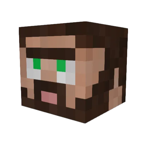 WismichuYT Minecraft avatar head, 3D render