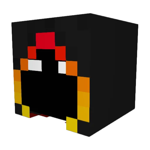 Wisneck Minecraft avatar head, 3D render