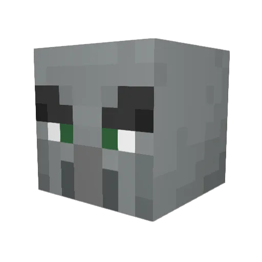 Wisp5674 Minecraft avatar head, 3D render