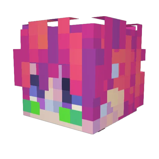 WissIsDead Minecraft avatar head, 3D render