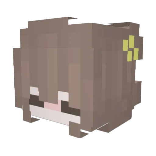 WissiMetall Minecraft avatar head, 3D render